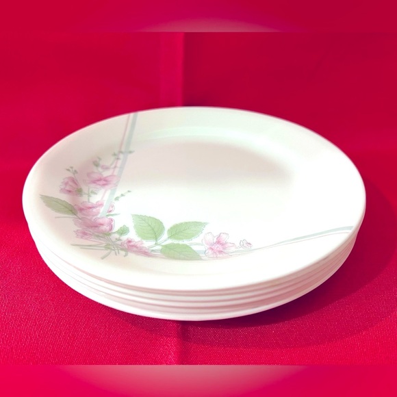 6 Corelle Veranda white plate set of 6 Salad plate 7”. Made in USA. - Picture 1 of 4